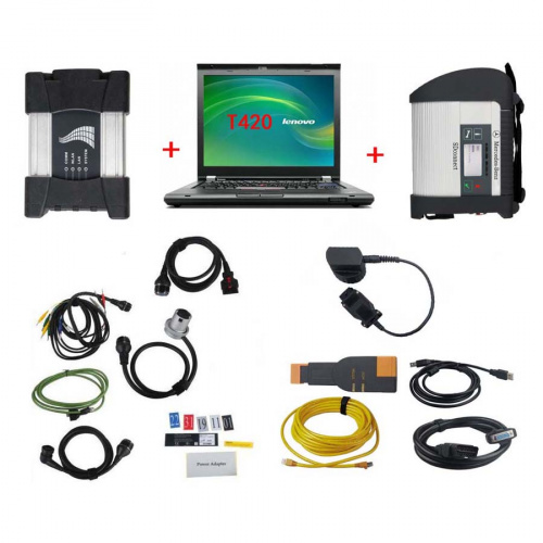 V2023.12 ICOM NEXT + V2023.09 MB STAR SD C4 Doip With Lenovo T420 Laptop BENZ BMW Software Full Set Ready To Use