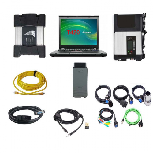 V2023.09 SD Connect MB Star C5 Doip+ V2023.12 BMW ICOM NEXT + VAS 5054A 3-In-1 Automotive Diagnostic Tool With Lenovo T420 Laptop Ready to use 