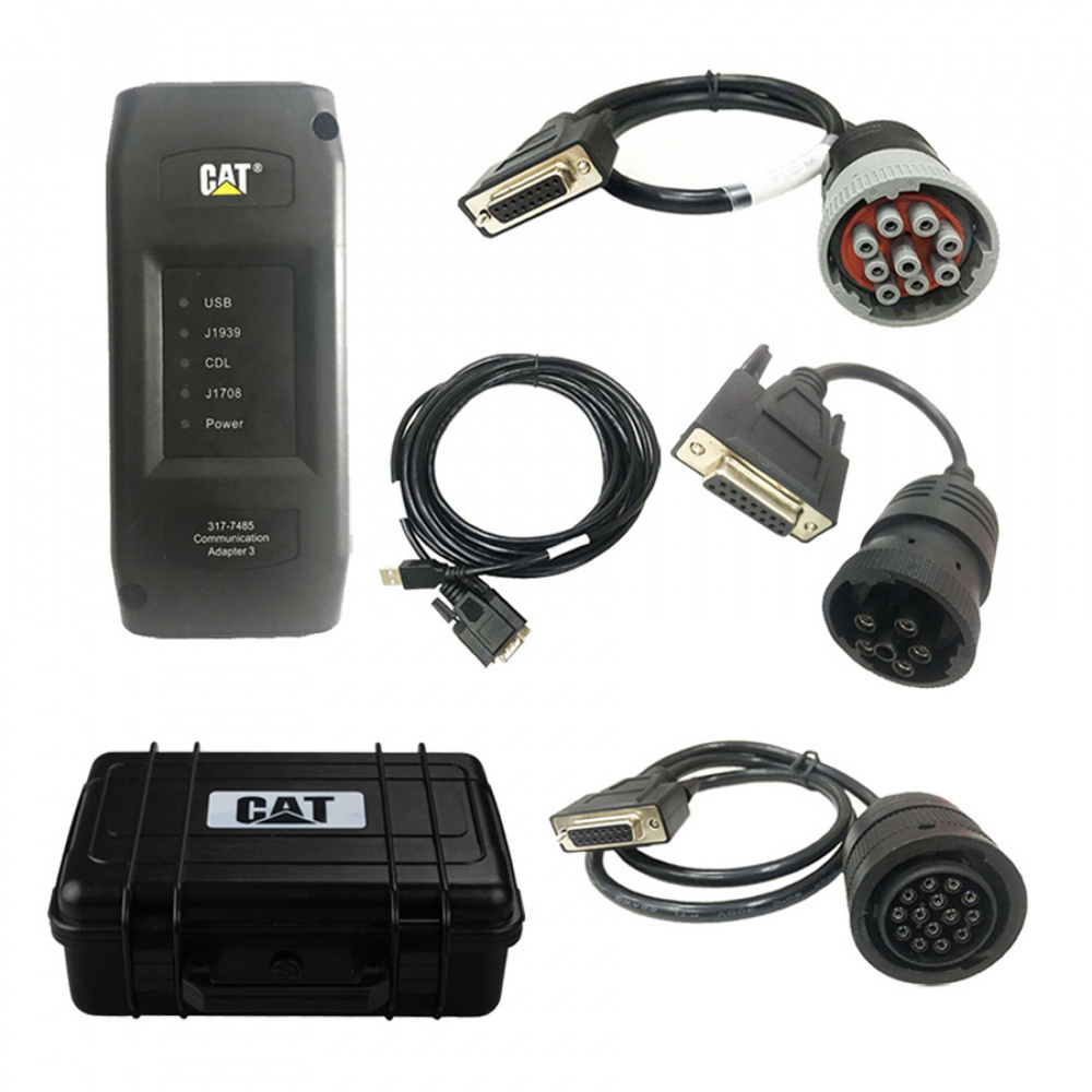 CAT Caterpillar ET-3 III Diagnostic Adapter Caterpillar CAT Heavy Equipment Diagnostic Tool (Real Caterpillar ET3)