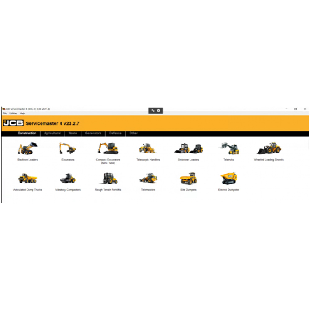 Newest JCB ServiceMaster 4 V23.11 Diagnostic Software