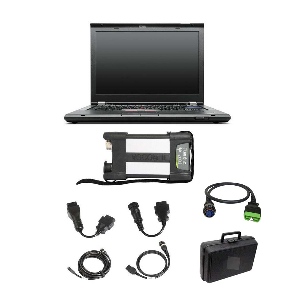 Volvo 88894000 VOCOM II With APCI PTT2.8.150 or PTT2.8.240 Excavator Heavy Truck Diagnostic Tool Plus Lenovo T420 Laptop